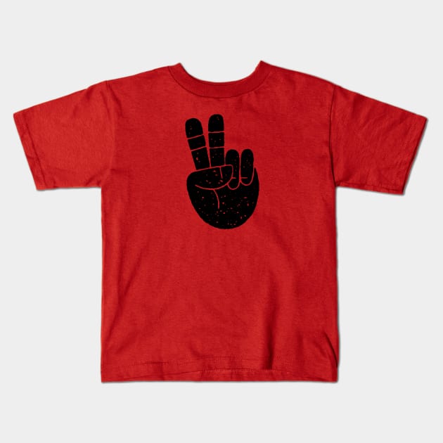 PEACE Kids T-Shirt by MatthewTaylorWilson
